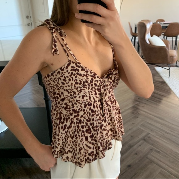 Cheetah Print Cotton Candy LA tank top - Picture 2 of 6